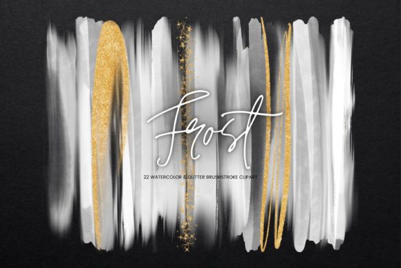 Frost White Watercolor Brush Stroke: Elevating Design with Timeless Artistry