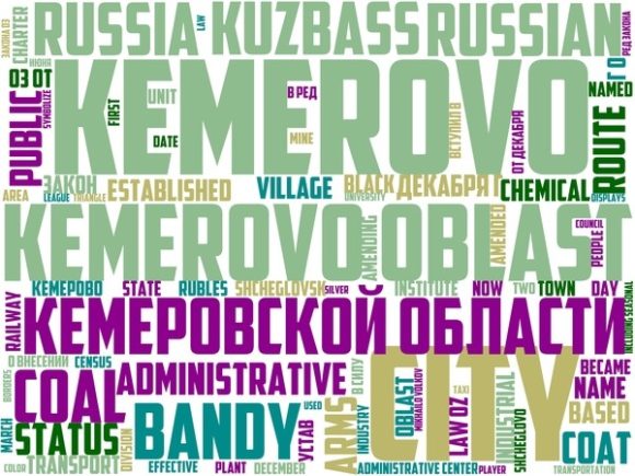 Kemerovo Wordart Skinny Tumbler