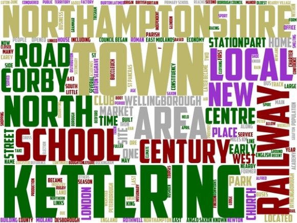 Kettering Wordart Tie Dye